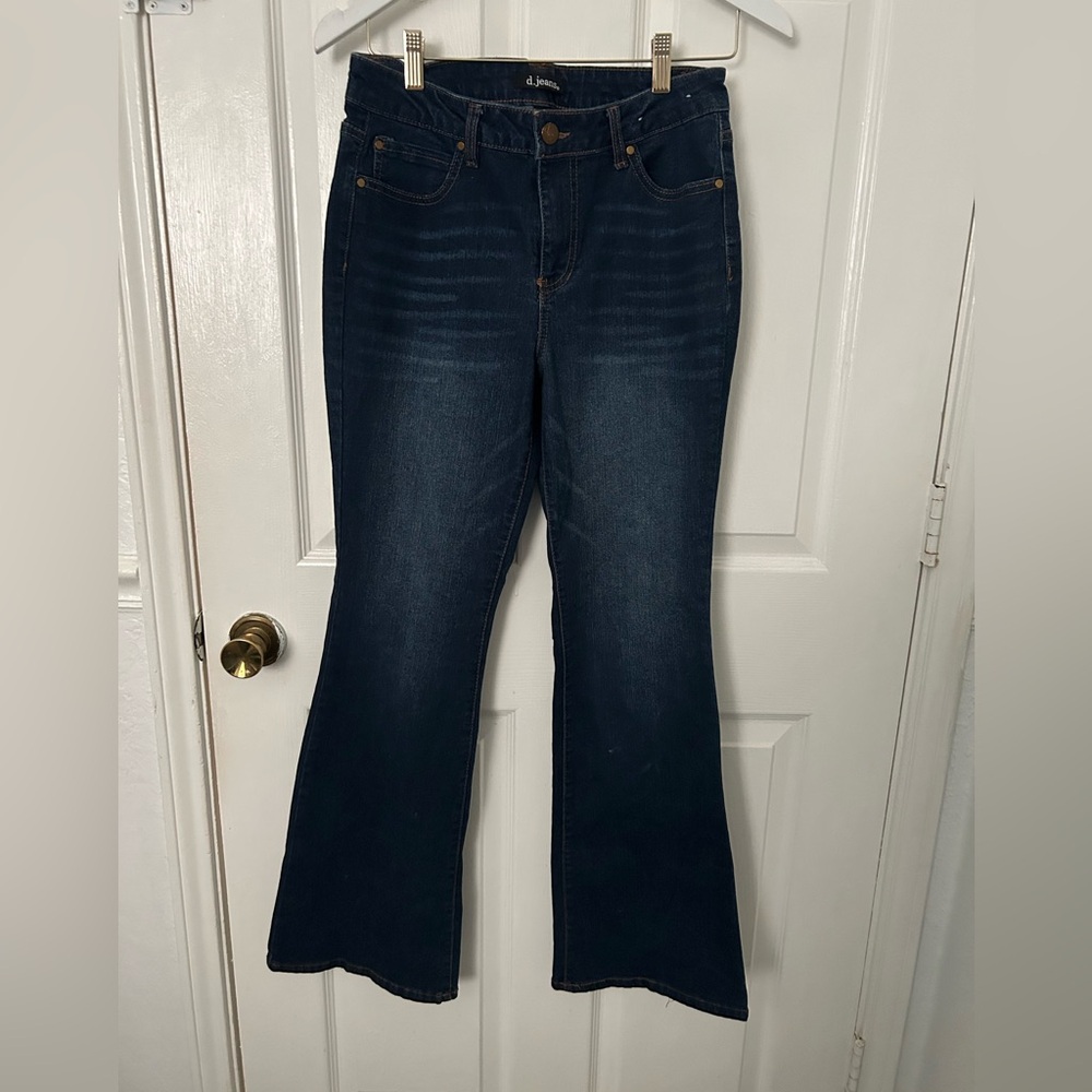 d. jeans Women's Dark Blue Flare Jeans